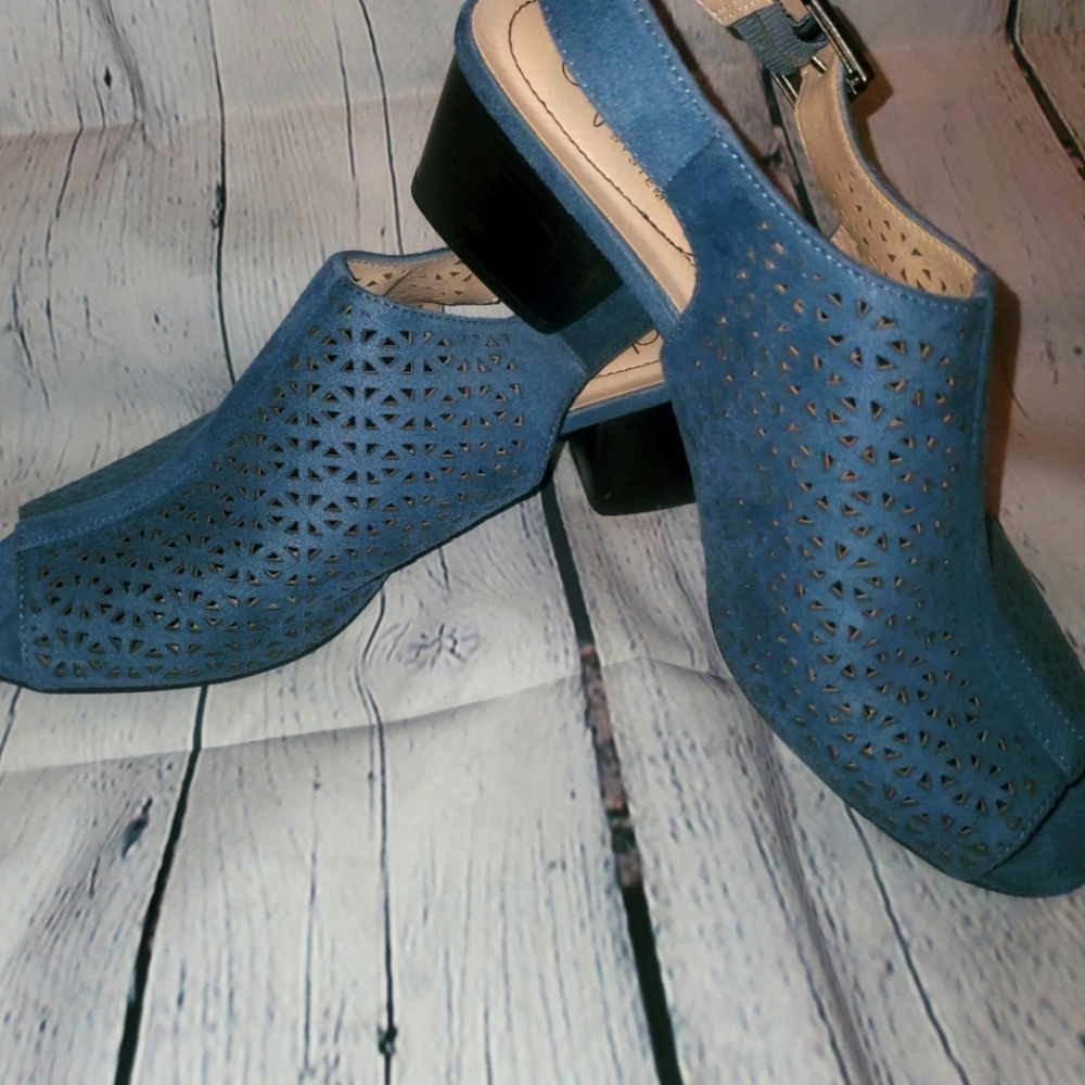 Cute blue slide on